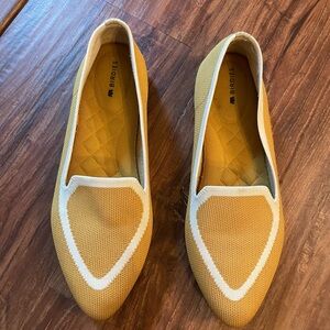 Birdies The Blackbird Yellow Mustard Knit Flats